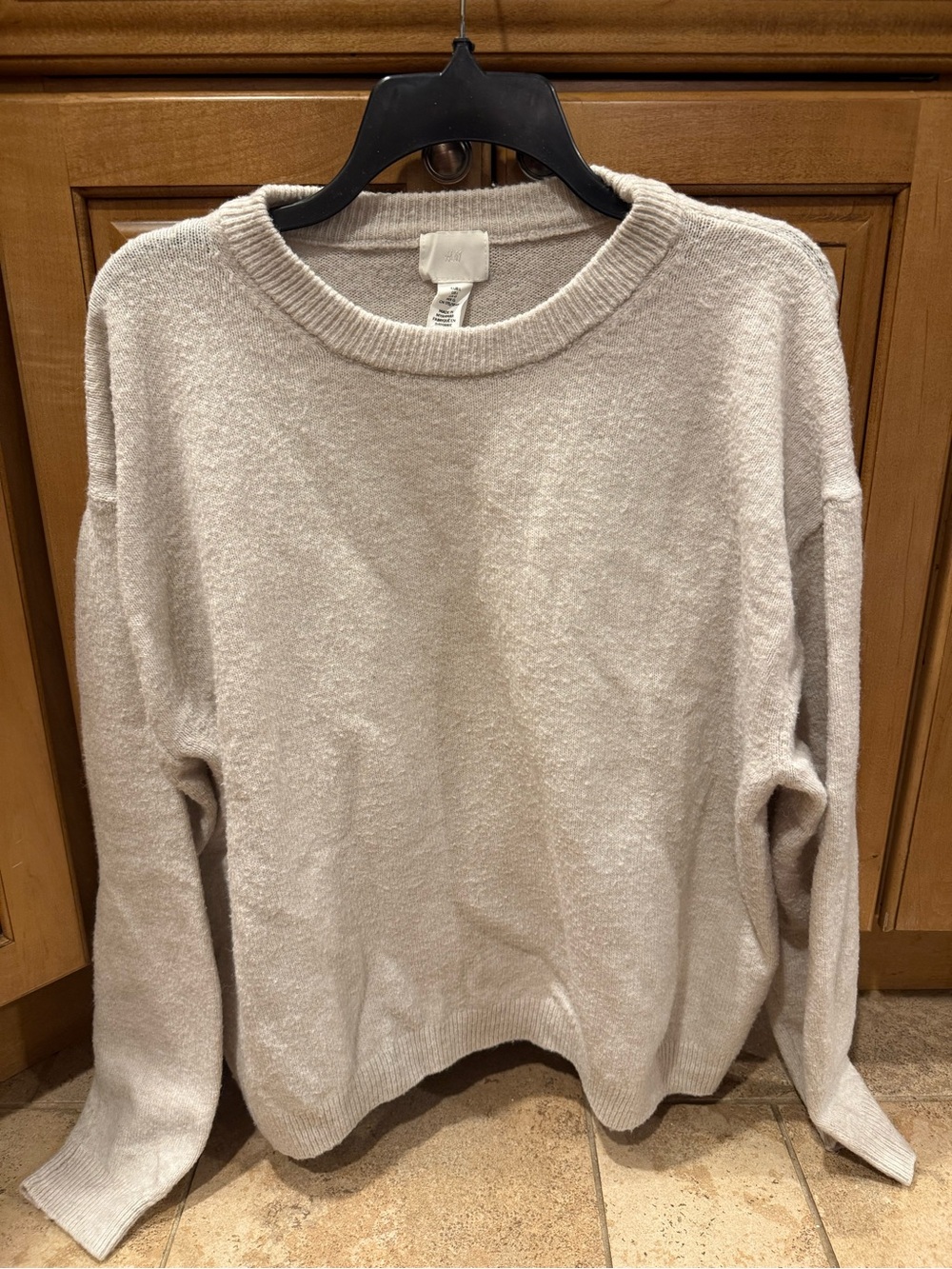 H&M Light Beige Crewneck Sweater
